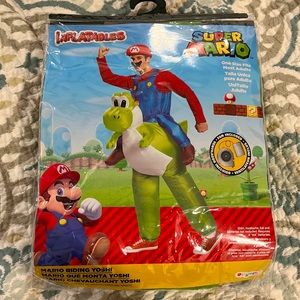 Super Mario Inflatable Mario Riding Yoshi Costume